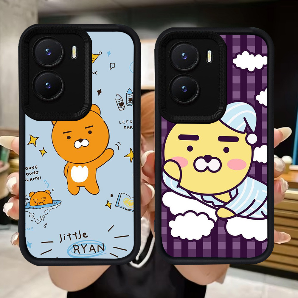 Q25 Kakao Friends ปลอกอ่อนสําหรับ VIVO Y35 IQOO Z9X Y01 Y01A Y55 Y75 Y56 Y15a Y16 Z9 Y15s Y22s Y22 1