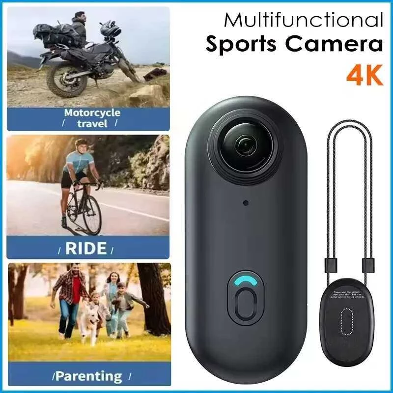 กล้องแม่เหล็ก 4K POV Pro Cam Selfie 128GB WiFi กล้องติดหมวกกันน็อค
