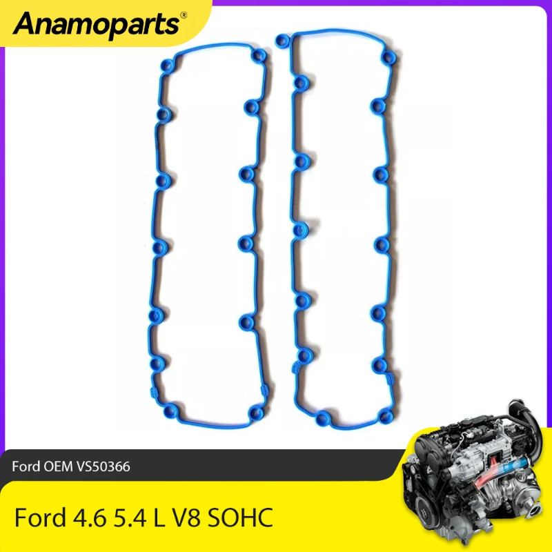 ชิ้นส่วนเครื่องยนต์ฝาครอบวาล์วปะเก็นชุด Fit 4.6 5.4 L สําหรับ Ford 4.6L 5.4L V8 SOHC 1996-2004 OEM V