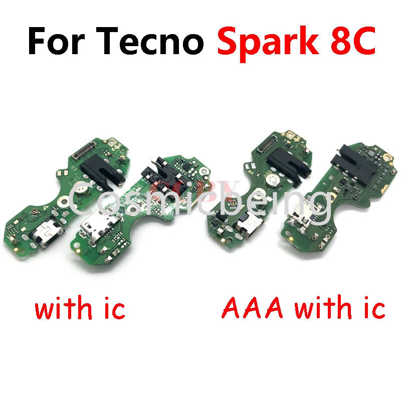 ใหม่ 1-5pcs ชาร์จสําหรับ Tecno Spark 2 3 4 5 6 7 8 8C 8P Go Air Pro KC6 KF6 KE7 USB ชาร์จพอร์ต Dock 