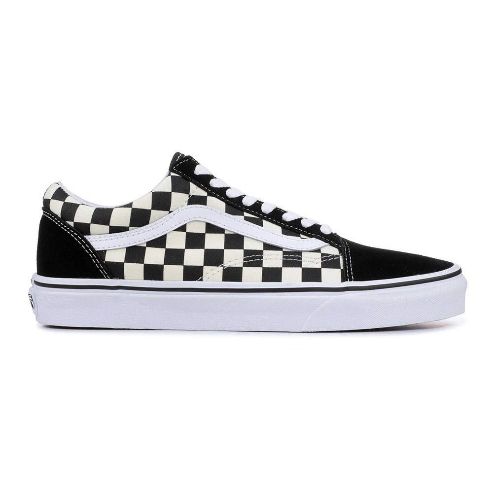 ♞,♘,♙Vans รองเท้าผ้าใบ Old Skool Primary Check Black/White ( VN0A38G1P0S ) 2025