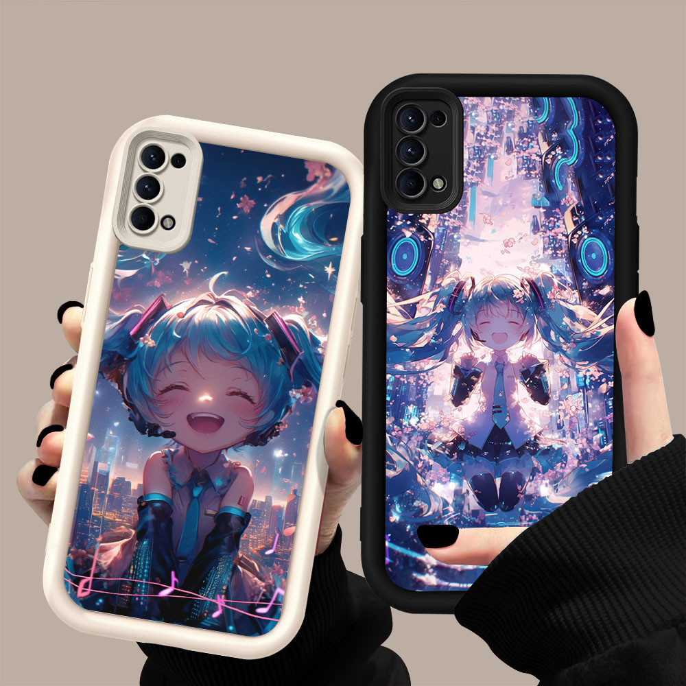 YZ-101 รุ่น Q ของ Hatsune Miku สวยมากสําหรับ Realme OPPO Reno Find Narzo 4 C65 N63 X3 5 6 N53 Lite 5