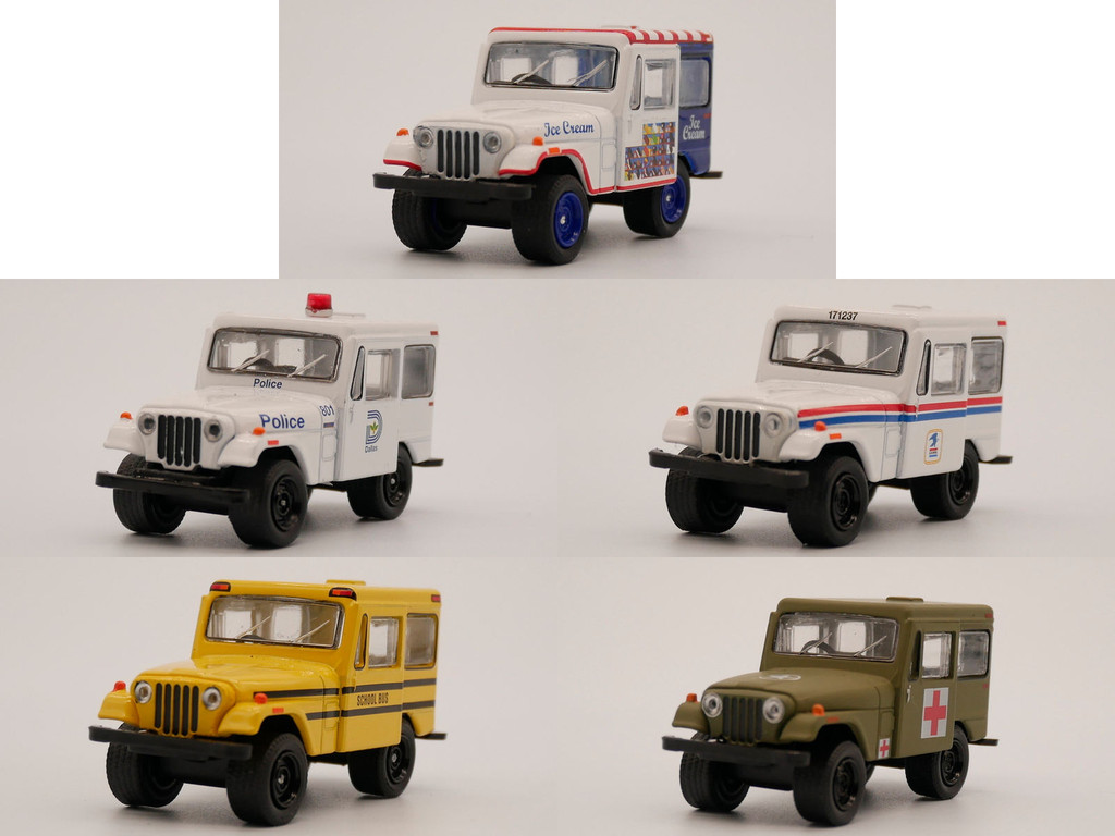 Greenlight 1: 64 Jeep DJ-5 Jeep Car Model รถของเล่นโลหะผสม Out of Print Car Model