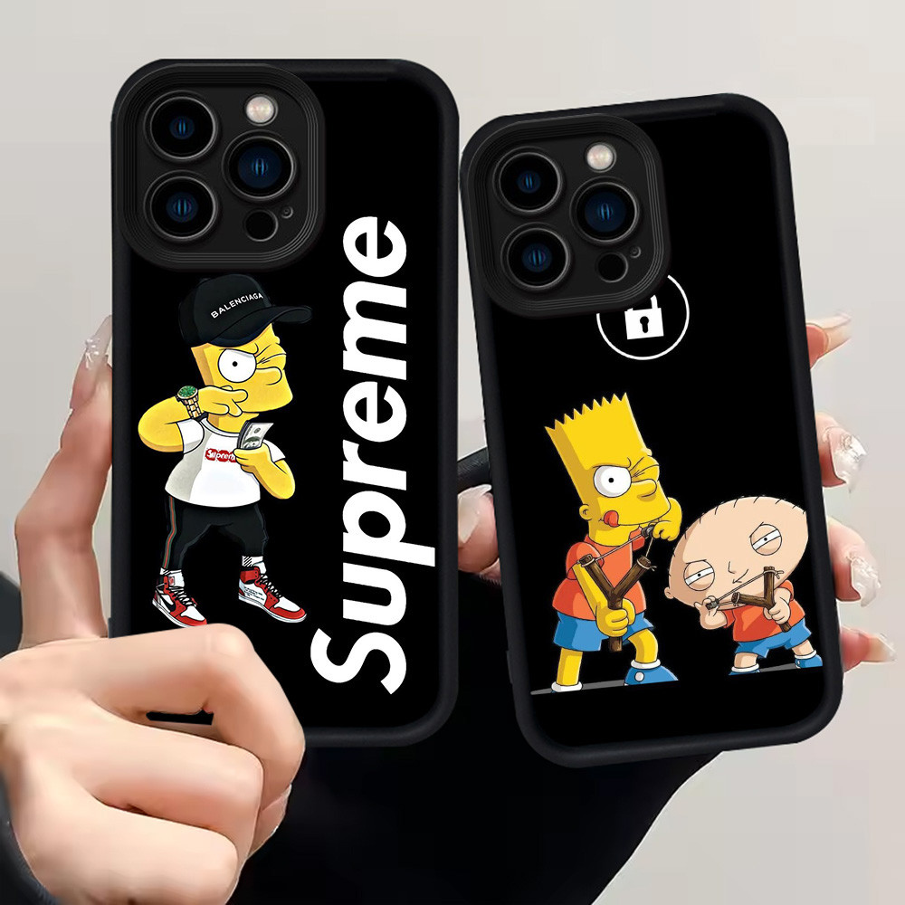 H88 เคส Simpsons สําหรับ iPhone 15 X XS 16 XR Plus Pro Max