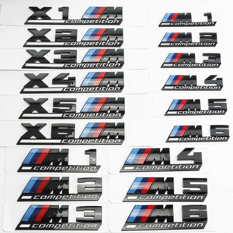 Thunder M M1 M2 M3 M4 M5 M6 Competition 3 Series 5 Series X3 X4 X5 X6 Car Sticker Rear Yang 1 2  4