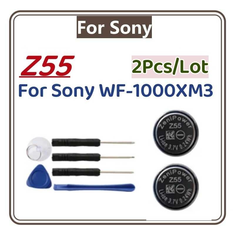 2 ชิ้น Z55 แบตเตอรี่สำหรับ Sony Wf-1000Xm3 Wf-Sp900 Wf-Sp700n Wf-1000X TWS หูฟัง 3.7V 65Mah Cp1254 C