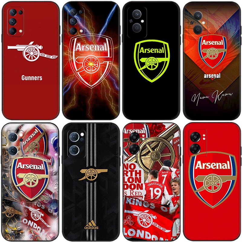 Oppo A15 A15S A53 A32 2020 A54 4G 5G A58 5G A58X A17 ความเข้ากันได้TPU Soft Shell Case Arsenal Football Club