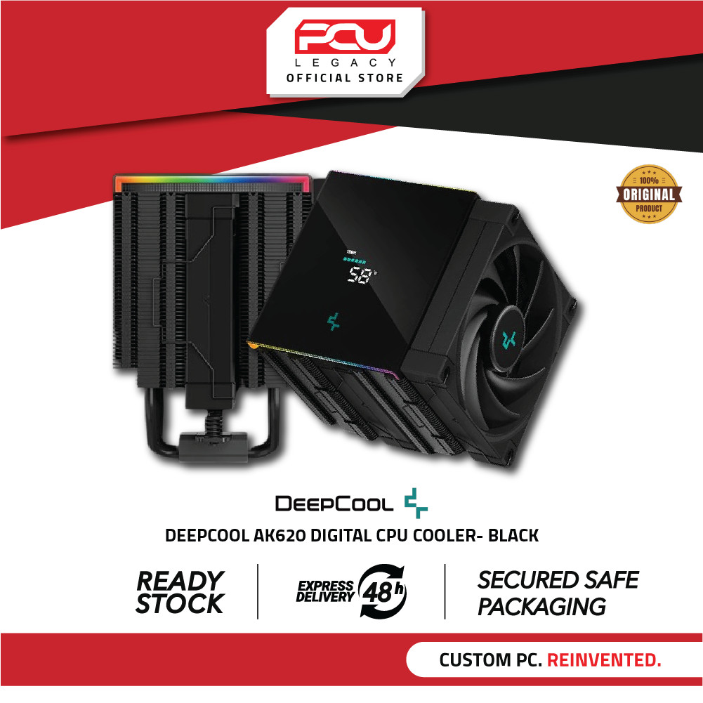 DEEPCOOL AK620 DIGITAL CPU COOLER- สีดํา