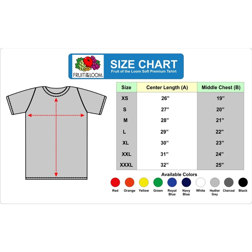 Fruit OF THE LOOM (คอตตอน ซอฟท์ พรีเมี่ยม 100%)