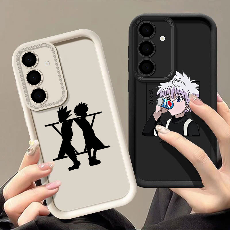 Hunter x Hunter อะนิเมะ Killua Gon Hisoka เคสโทรศัพท์สําหรับ Samsung Galaxy S24 S22 Ultra S21 Plus S20 S23 FE หมายเหตุ 20 A55 A35 5G ปลอกกันกระแทกกล้องฝาครอบป้องกัน