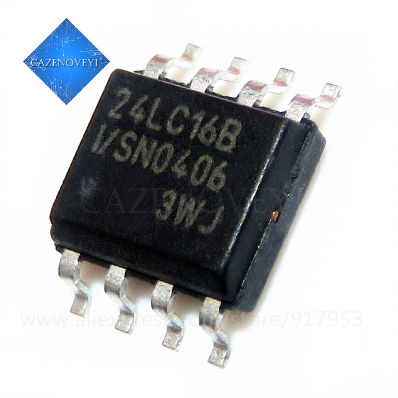 10 ชิ้น/ล็อต 24LC16B-I/SN 24LC16BI-SN 24LC16B-E/SN 24LC16B 24LC16 SOP-8 ในสต็อก