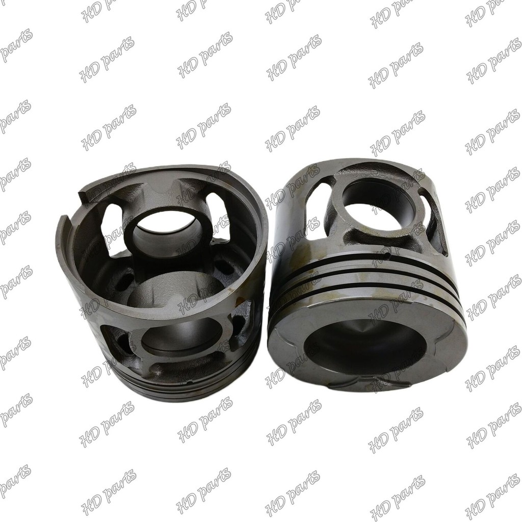 หนึ่งกระบอกลูกสูบเหล็ก 6D125 S6D125 Skylight 75 มม.Computtion Chamber 122.3 มม.48x99 มม.ขา 6151-31-2