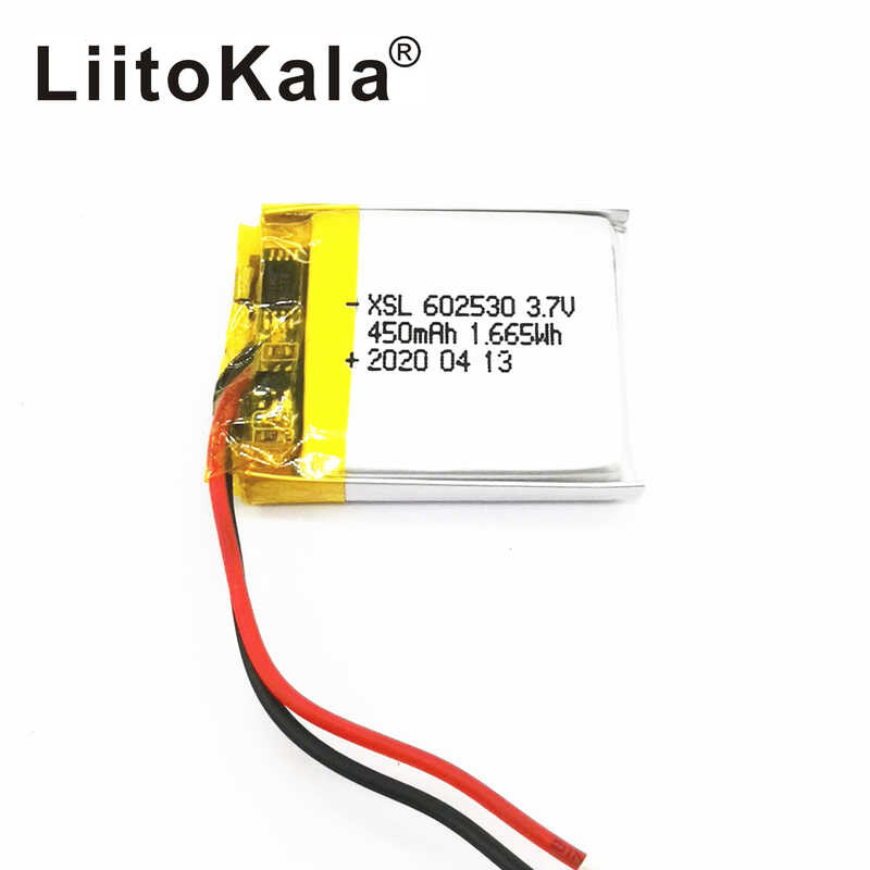 XSL Caf 602530 450Mah Li-Ion Polymer แบตเตอรี่ 3.7V Mp4 Mp5 GPS PSP สมาร์ทนา