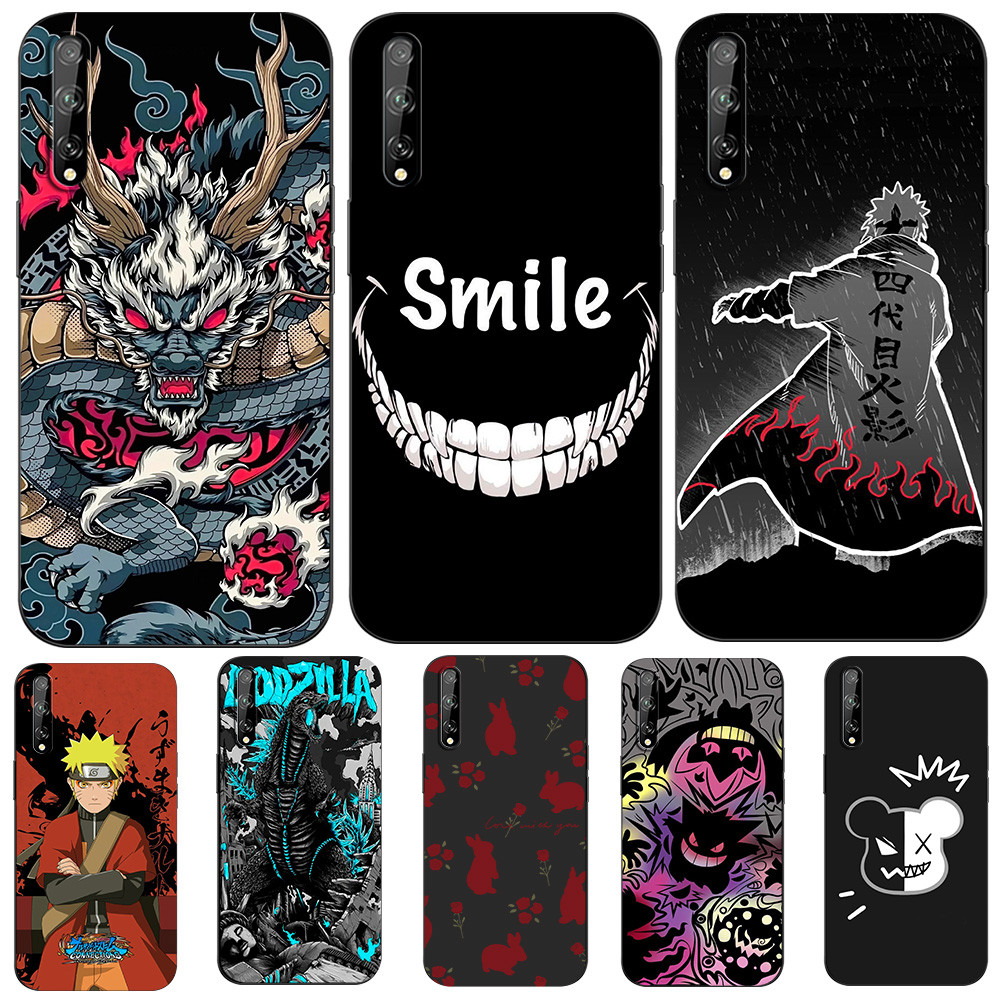 สําหรับ Huawei Y8P กรณีซิลิคอนโทรศัพท์ปกหลังสําหรับ Huawei y8p 2020 Y 8P AQM-LX1 huaweiy8p สีดํา tpu