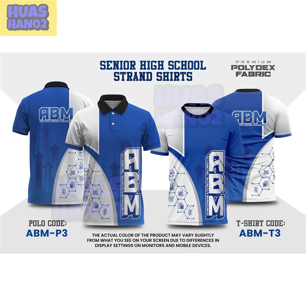 [ฟรี CUSTOME]2024 ABM SUBLIMATION UNIFORM POLOSHIRT สําหรับผู้ชายผู้หญิงสวมเสื้อโปโลชายโลโก้ SUBLIMA