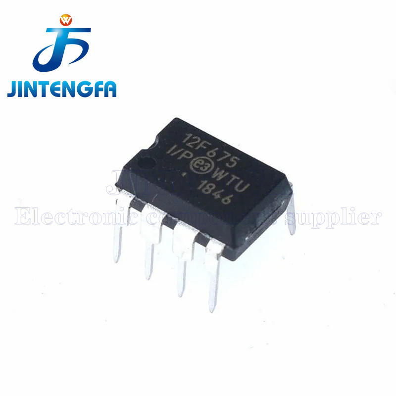 2PCS PIC12F675 PIC12F675-I/P 12F675 DIP-8 8-bit แฟลช Microcontroller ยี่ห้อใหม่แท้
