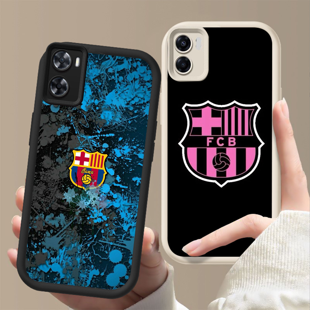 ปลอกกันกระแทกสําหรับOPPO A57 A36 A57e A57s A96 A77s A77 A76 Realme 9i C33 FF-7 barcelonaโลโก้