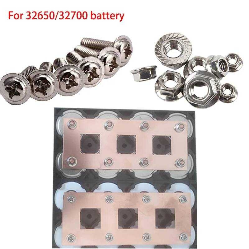 32650 32700 Lithium Battery M4 Screw Nut Spacer 32650 Lifepo4 Battery Pack Assembled Parts Special