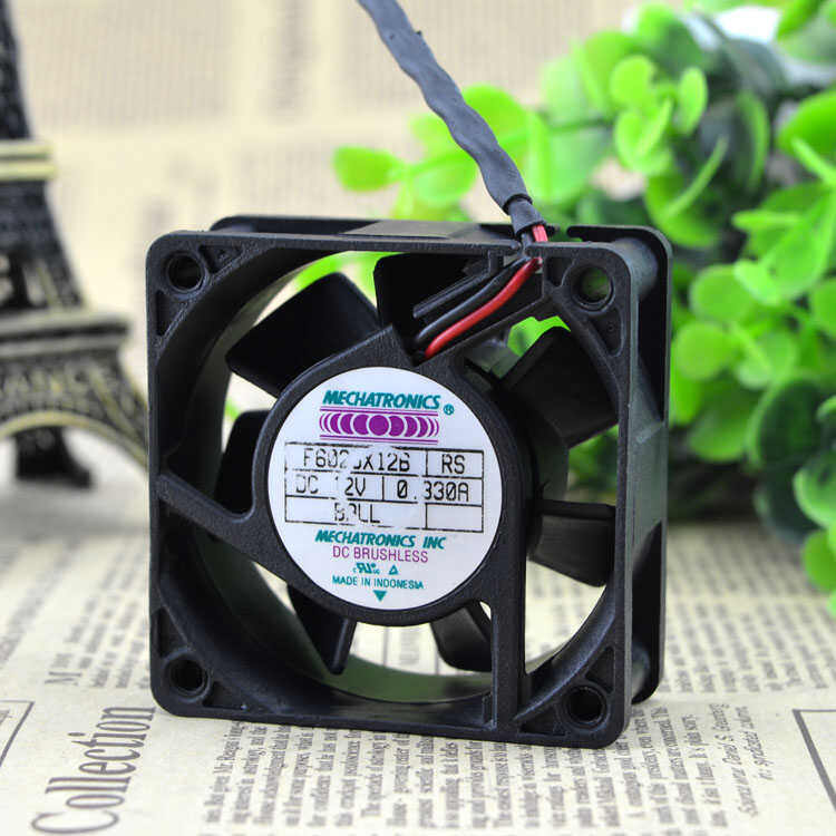 พัดลมระบายความร้อน MECHATRONICS 6025 F6025X12B 12V 0.33A ของเกาหลีใต้