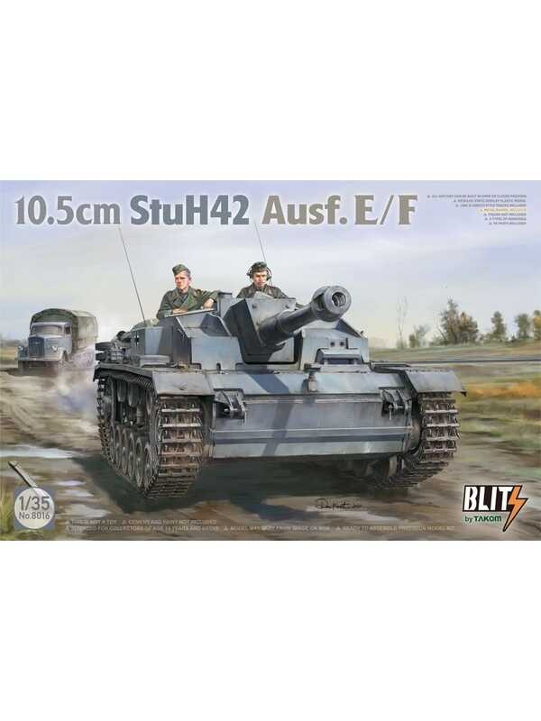 TAKOM 8016 1/35 รถถังเยอรมัน Panzerstrahler III E/F ขนาด 10.5 ซม.