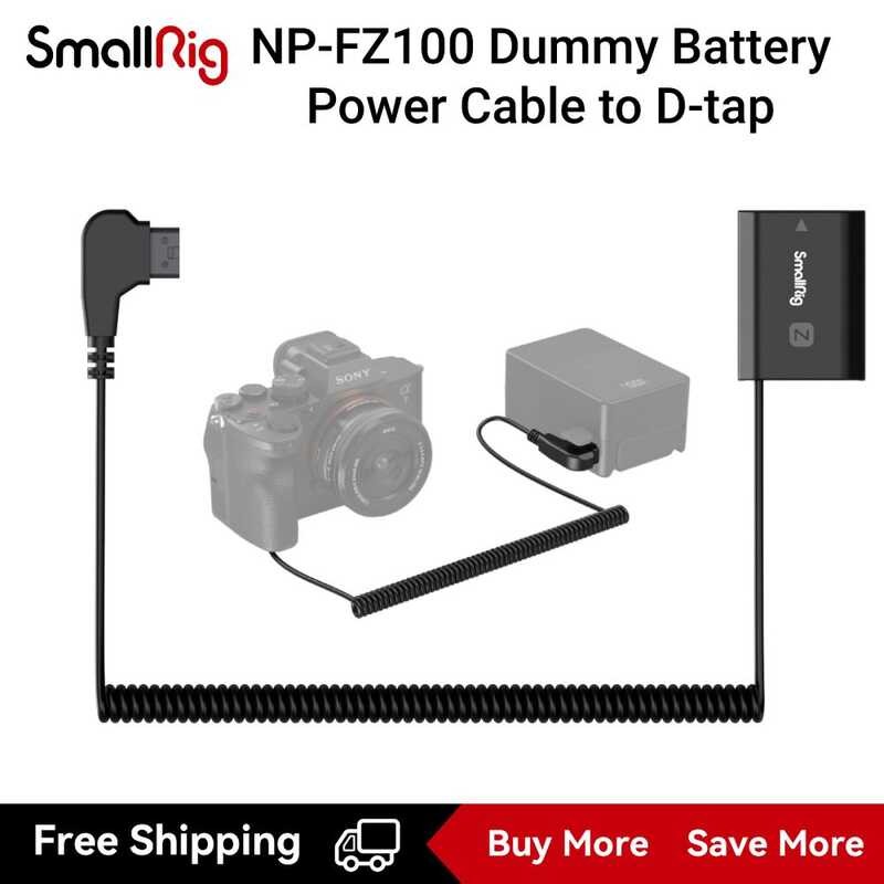 ❤ Smallrig D-แตะเพื่อ Np-Fz100สายเคเบิลสำหรับโซนี่แบตเตอรี่เลียนแบบ V Zv-E1 Iiii/ Iiiii/ Iv/A9/