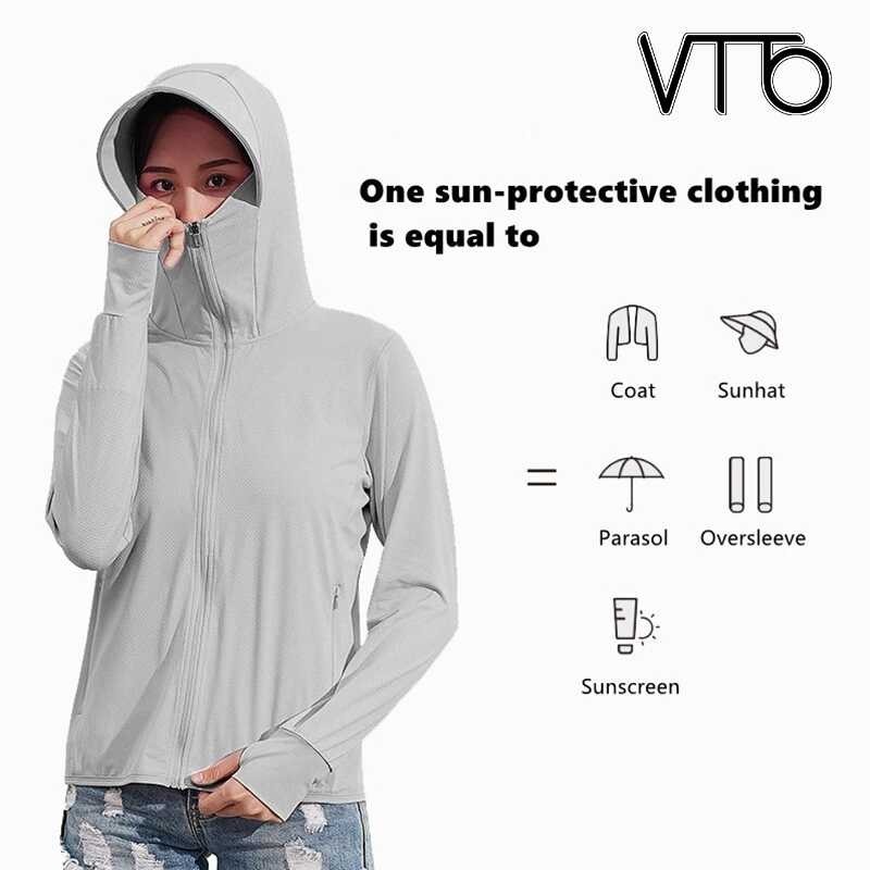 VTTO Quick Dry Sun Protection Clothing Waterproof Uv-Proof Breathable Clothes Windbreaker