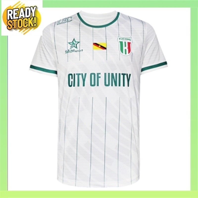 Kuching City FC 2023 Home Away JERSEY แฟนย์ฟุตบอล Futsal Training Player สําหรับผู้ชายผู้หญิงสีขาว K
