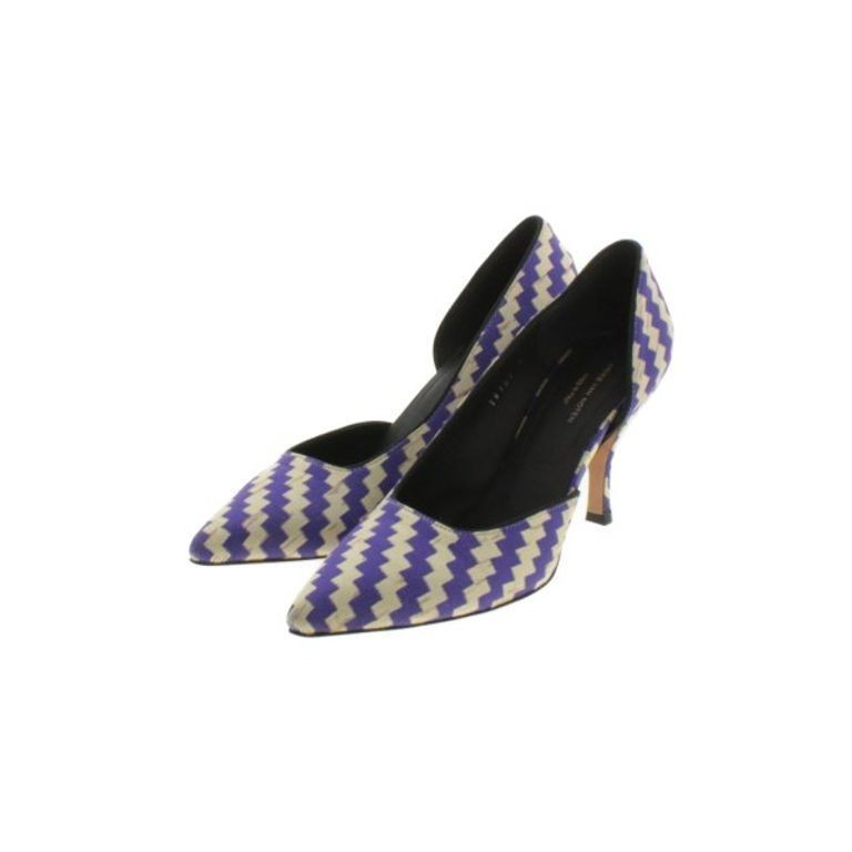 Dries Van Noten TEN M O I R 5 Pumps beige Women purple overall pattern 21.5cm Direct from Japan Sec