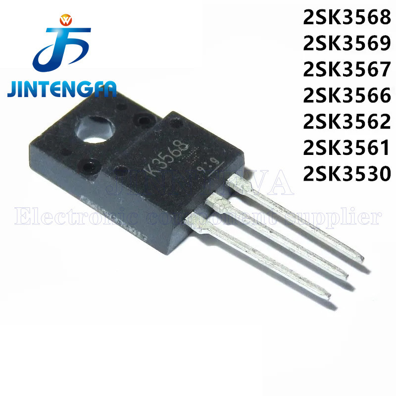 ทรานซิสเตอร์ไดโอด Triode 10PCS K3568 2SK3568 12A 500V TO220F DIP N-channel MOSFET ไดโอดทรานซิสเตอร์