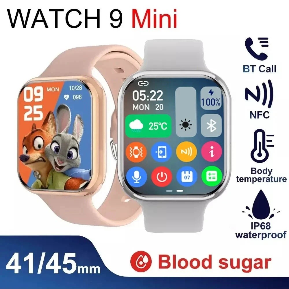 ใหม่ นาฬิกาข้อมือสมาร์ทวอทช์ ไร้สาย กันน้ํา หน้าจอ 2.05 นิ้ว 41 มม. 45 มม. อัลตร้า S9 NFC IW9 Watch