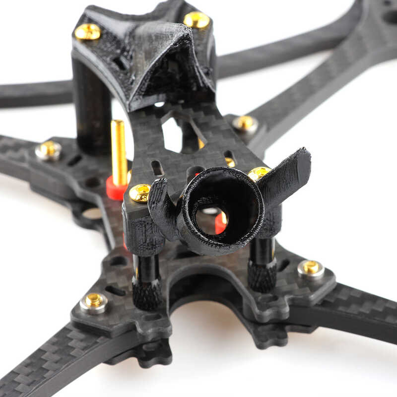 Δ HGLRC ลม Lite 5 นิ้วอะนาล็อก / HD Brushless 4 แกนในร่มคาร์บอนไ