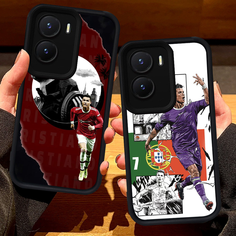 S6 CR7 Ronaldo ฟุตบอลสําหรับ VIVO Y75 Y01 Y01A T4 IQOO 13 Z10 Z9 Y55 Y22s Y22 Z9X Y15s Y15a Y35 Y16 