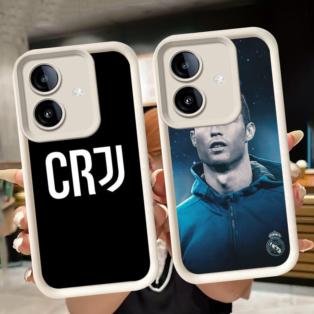 ปลอกอ่อนสําหรับ OPPO A5 A79 A3X A3 A5i Pro A5X 5G สีขาว Q77 CR7 Ronaldo