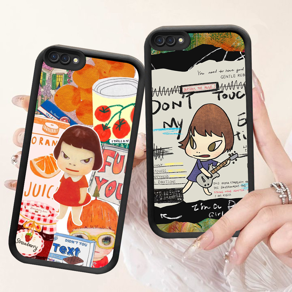 NA-104 Y-Yoshitomo Nara ปลอกกันกระแทกสําหรับ OPPO A5 A3S A1K A12E Realme C2 C2s