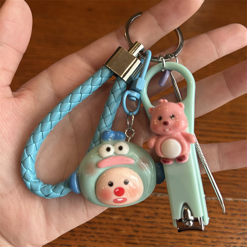 พวงพวงพวงกุญแจยอดนิยมเล็บ Ear Spoon Spoon Ins สไตล์คู่ที่ดีที่สุดกระเป๋าจี้ชุด