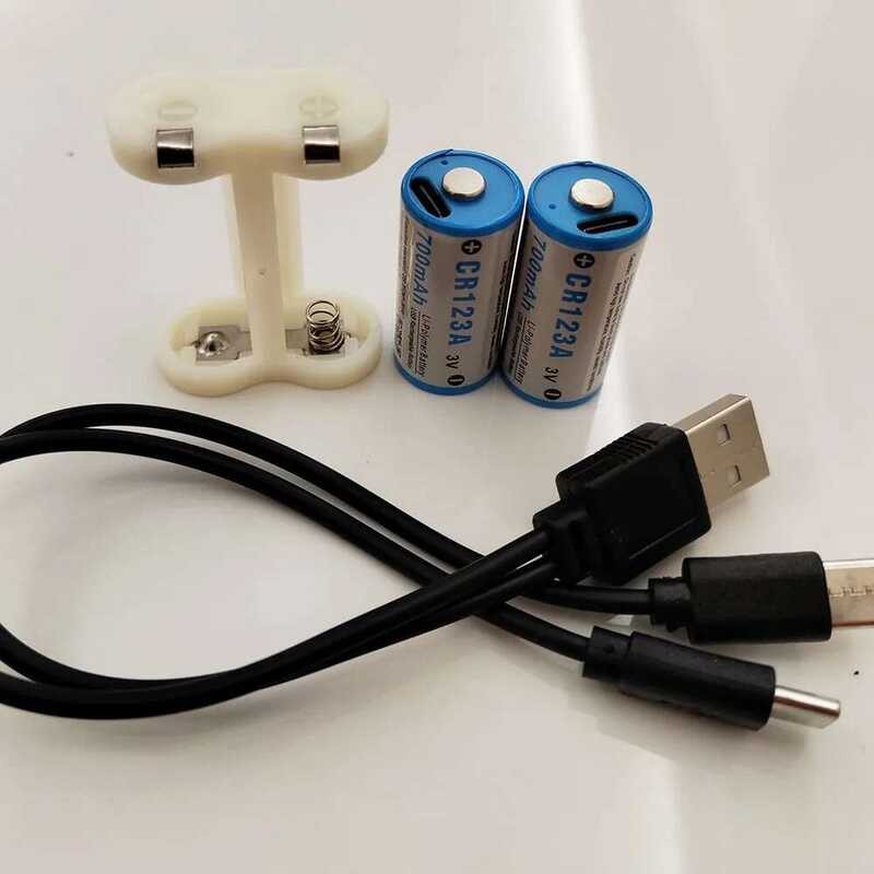 แบตเตอรี่ลิเธียมโพลิเมอร์ 2CR5 6V แรงดันคงที่ 1400mah znter TYPE C usb ชาร์จได้