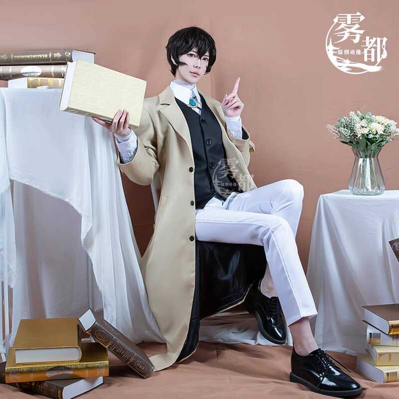 Kido อะนิเมะ Bungou Stray Dogs Cosplay ชุดคอสเพลย์ Akiko Xie & Dazai Osamu