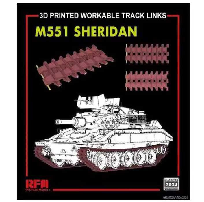 รถถังเบา RFM RM-3034 M551 "Sheridan" แบบพิมพ์ 3D พร้อมรางแบบแยกส่วน