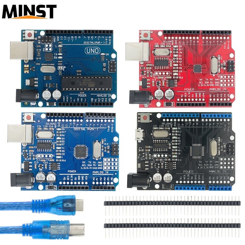 Uno R3 Board Uno R3 Ch340G + Mega328P / Atmega16U2 + Mega328P 16Mhz ชิปสําหรับ Arduino Uno R3 Develo