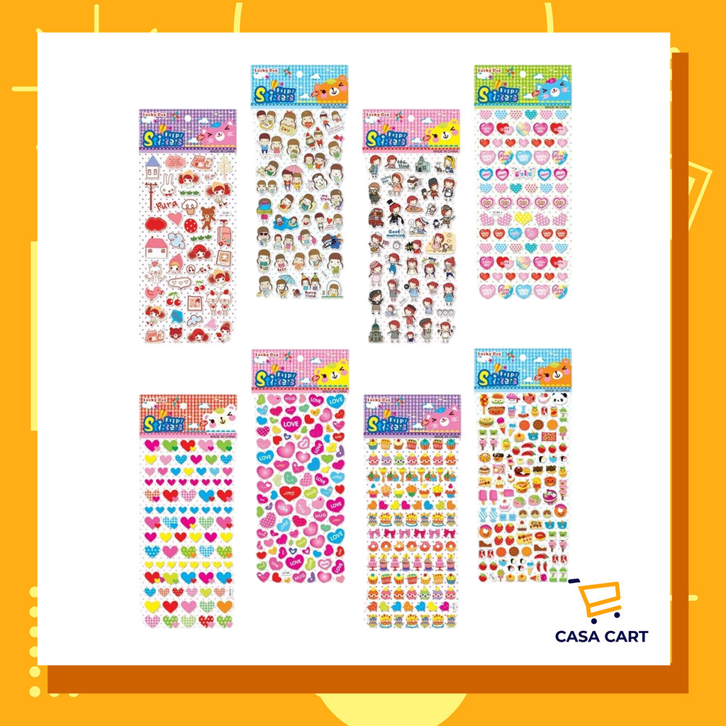 CASA CART Kokoro หนังสือสัตว์การ์ตูนน่ารักรถไดโนเสาร์ฟองสติกเกอร์กันน้ําสําหรับของเล่นเด็ก