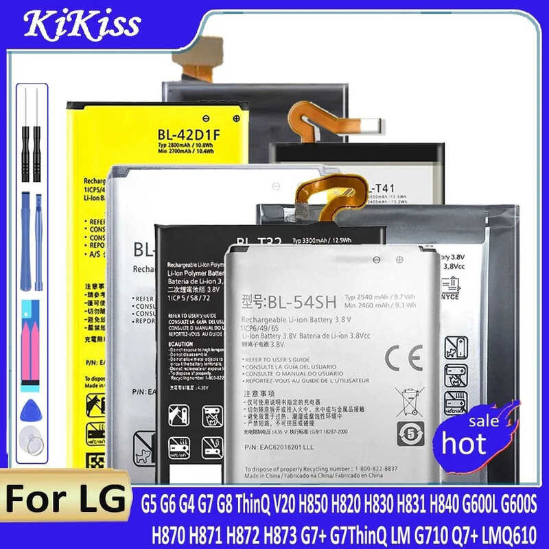 แบตเตอรี่，สำหรับ LG G5 G6 G4 G7 G8 ThinQ V20 H850 H820 H830 H831 H840 G600L G600S H870 H871 H872