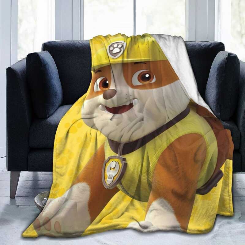 PAW Patrol ผ้าผ้าห่มขนแกะเด็กเล็กเลือนผ้าห่มแบบห่อตัวน