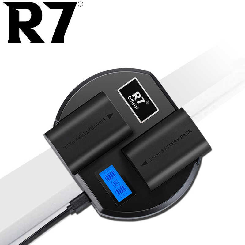 R7 6 2000mAh LP E6 LP-E6 E6N แบตเตอรี่กล้อง + เครื่องชาร์จอัจฉริ