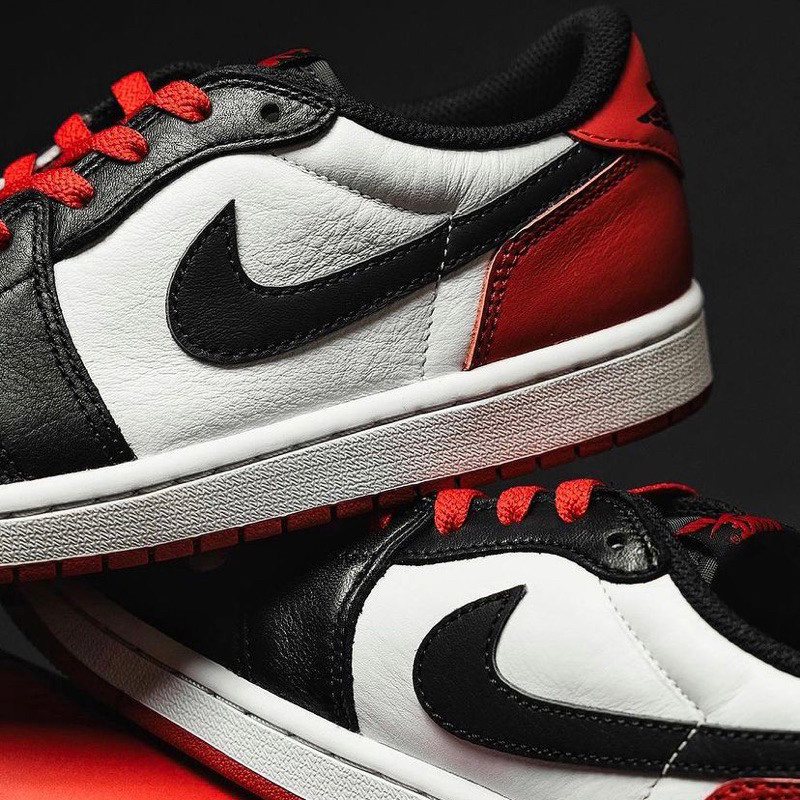 ฟิกเกอร์ ,(พร้อมส่ง) Nike Air Jordan 1 Low OG "Black Toe" (2023) (แท้100%)