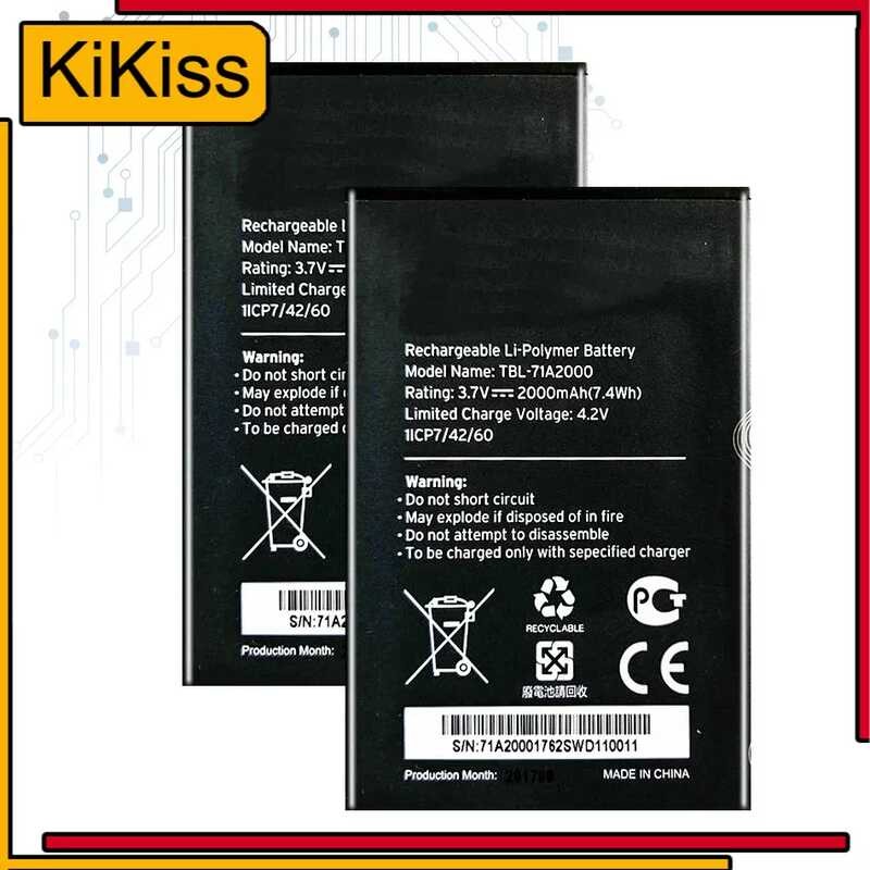แบตเตอรี่ทดแทน 2000mAh สำหรับ TP-K M5350 3.7V TBL-71A2000 TL-TR861 761 Wifi Mifi
