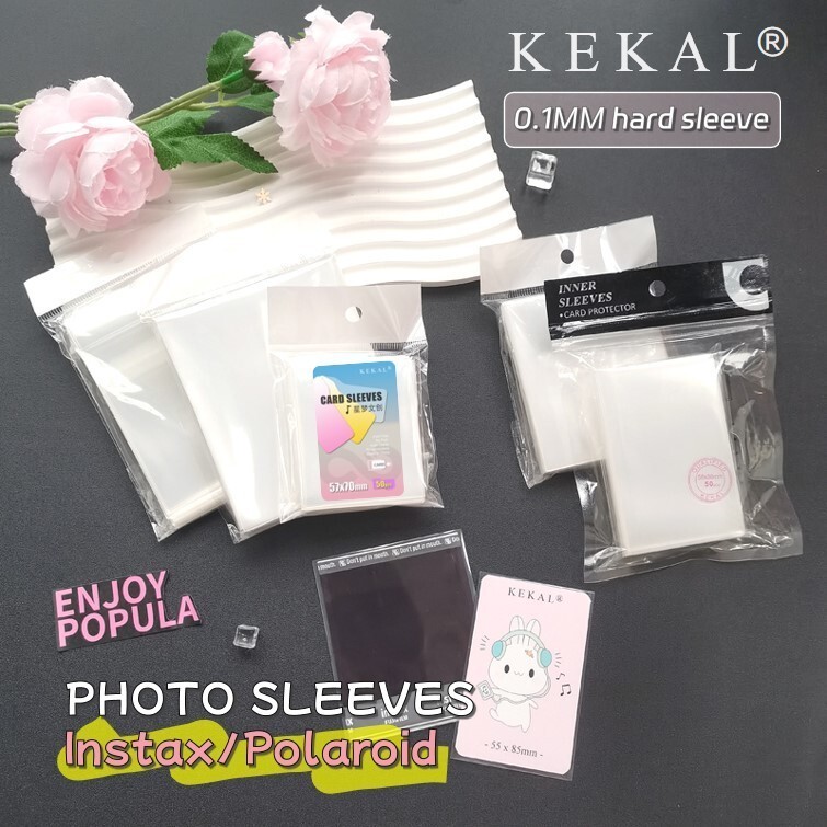 Kekal Instax/Polaroid INSTANT PHOTO ฟิล์มแขนป้องกันสําหรับ Instax Mini/สแควร์/กว้าง/โพลารอยด์ Go กระเป๋าเก็บ PHOTOCARD SLEEVE CARDS HOLDER