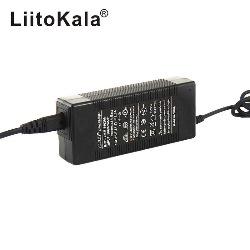 Liitokala A94 48V 13S 18650 เครื่องชาร์จแบตเตอรี่ 54.6V 2A แรงดันไ