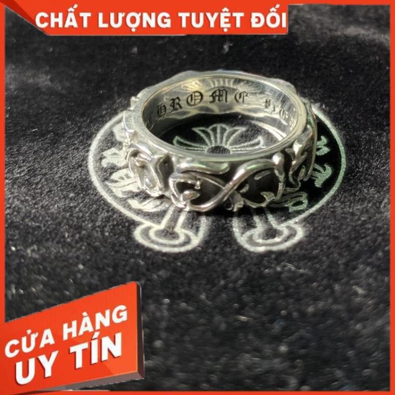 Unisex Ring Chrome Heart Eternity Silver Block 925 fullbox - Chrome Heart Store