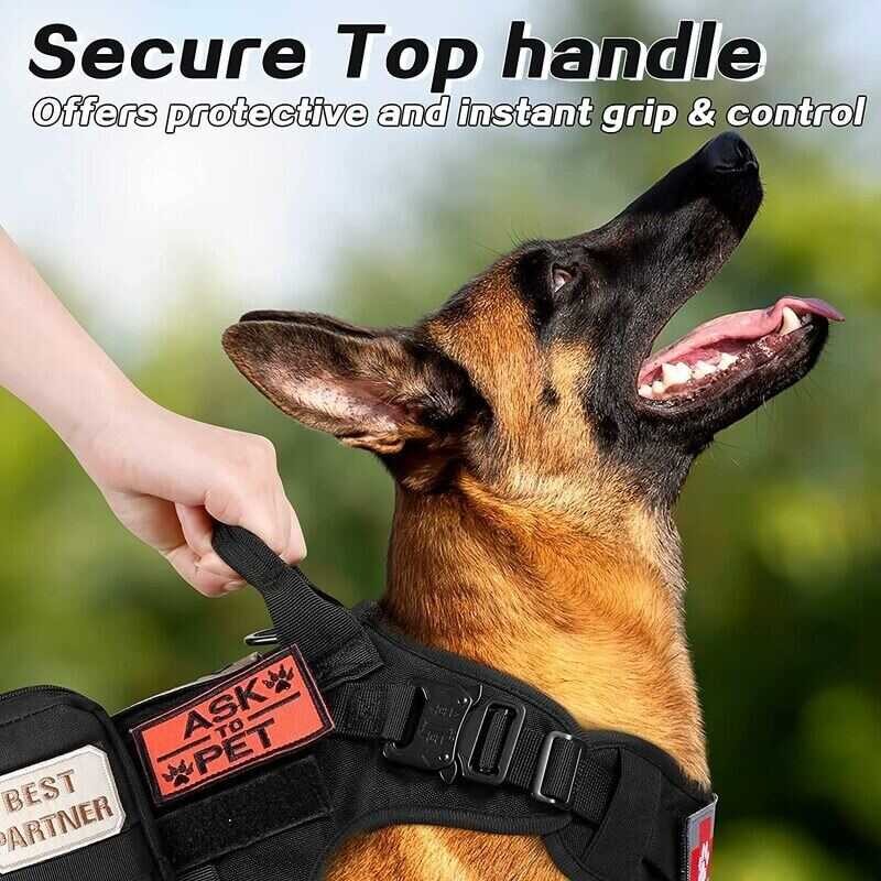 ❤ K9ทางสายจูงสุนัขการทหารบังเหียนฝึกสุนัข