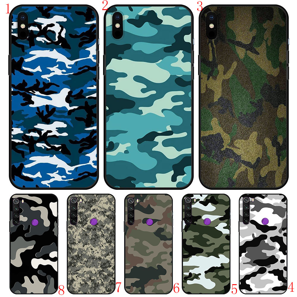 Xiao Mi 10T 12 x A2 6X CC9E Poco F3 F2 Pro Poco M2 M3 X2 X3 NFC 11T Pro Y5 Army ลายพรางเคสโทรศัพท์สี